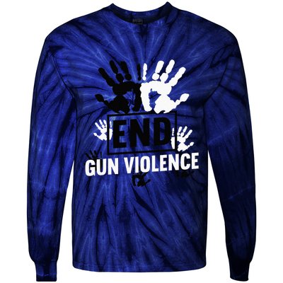 Enough End Gun Violence Awareness Day In June Wear Orange Tie-Dye Long Sleeve Shirt