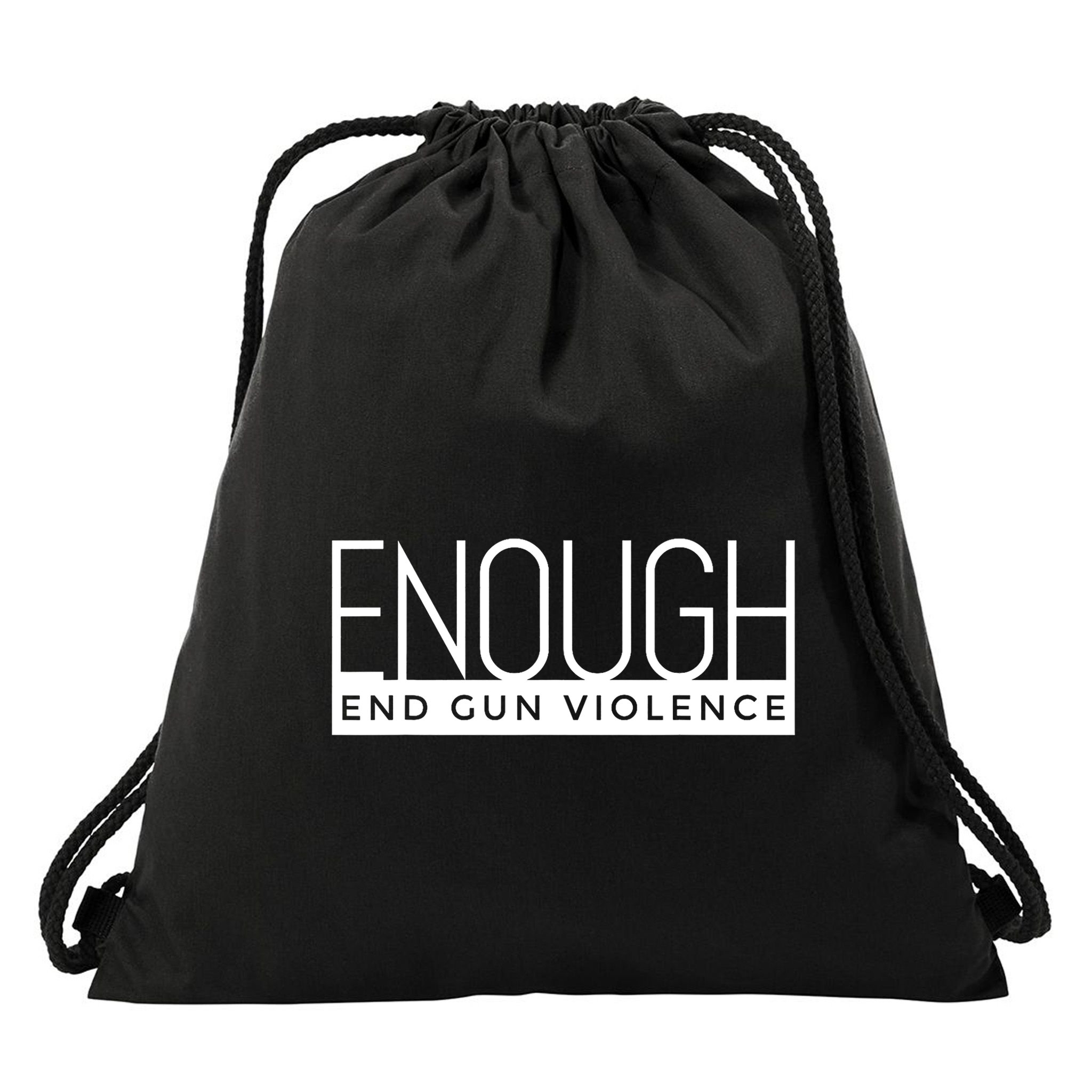 Enough End Gun Violence No Gun Awareness Day Wear Orange Drawstring Bag