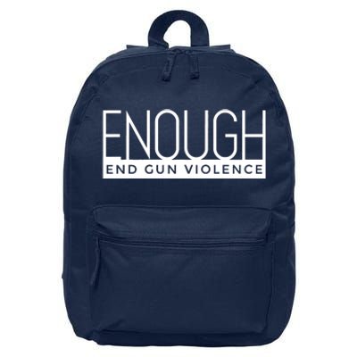 Enough End Gun Violence No Gun Awareness Day Wear Orange 16 in Basic Backpack