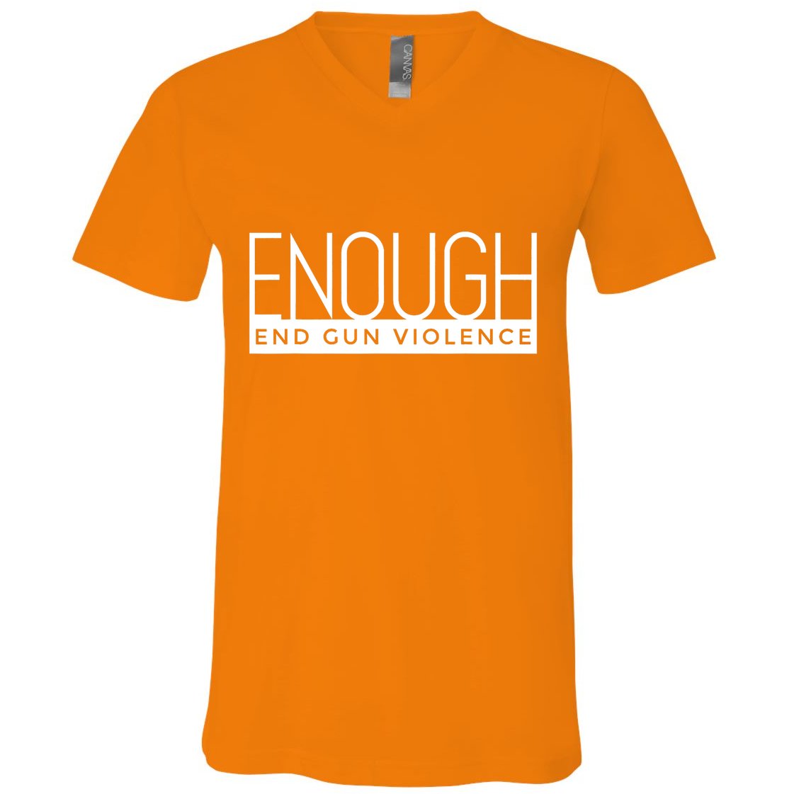 Enough End Gun Violence No Gun Awareness Day Wear Orange V-Neck T-Shirt