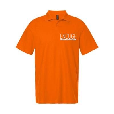 Enough End Gun Violence No Gun Awareness Day Wear Orange Softstyle Adult Sport Polo