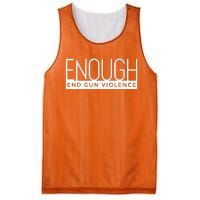 Enough End Gun Violence No Gun Awareness Day Wear Orange Mesh Reversible Basketball Jersey Tank