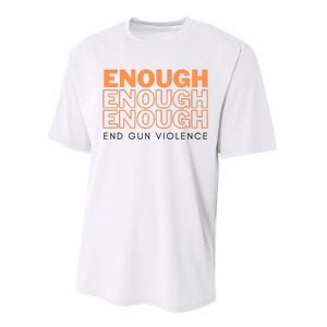 Enough End Gun Violence Performance Sprint T-Shirt