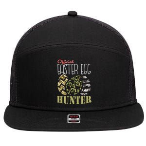 Easter Egg Hunter Camo 7 Panel Mesh Trucker Snapback Hat