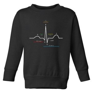 Ecg Ekg Heartbeat Toddler Sweatshirt