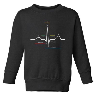 Ecg Ekg Heartbeat Toddler Sweatshirt