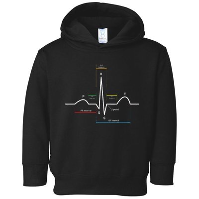 Ecg Ekg Heartbeat Toddler Hoodie