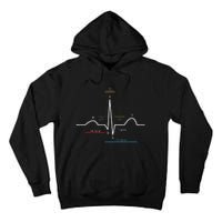 Ecg Ekg Heartbeat Tall Hoodie