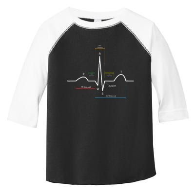 Ecg Ekg Heartbeat Toddler Fine Jersey T-Shirt