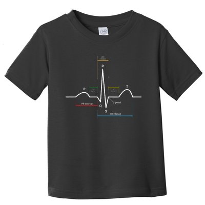 Ecg Ekg Heartbeat Toddler T-Shirt