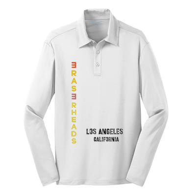 Eraserheads Eraser Heads Los Angeles Pinoy Silk Touch Performance Long Sleeve Polo