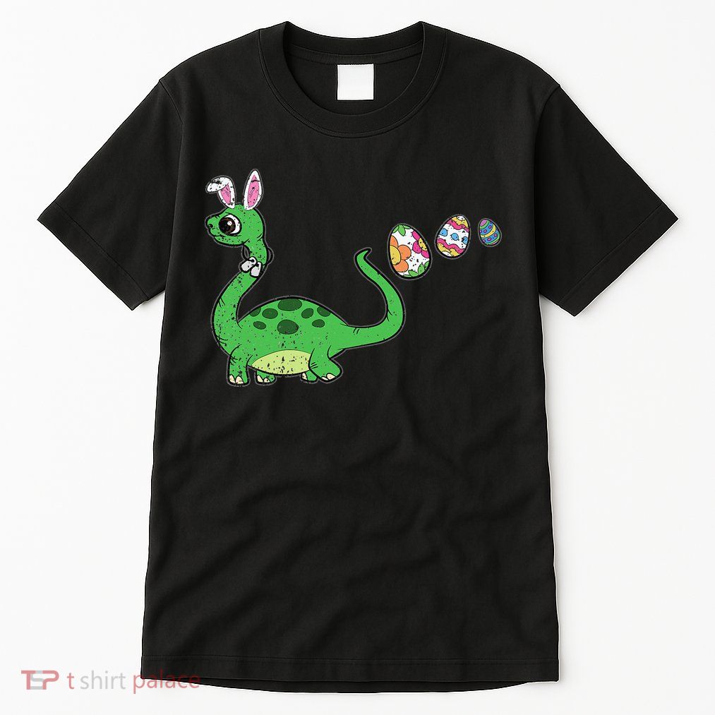 Easter Egg Hunting Brontosaurus Spring Tall T-Shirt