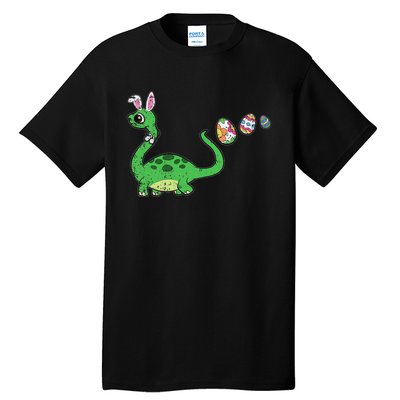 Easter Egg Hunting Brontosaurus Spring Tall T-Shirt