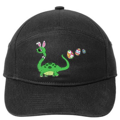 Easter Egg Hunting Brontosaurus Spring 7-Panel Snapback Hat