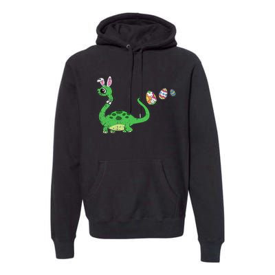 Easter Egg Hunting Brontosaurus Spring Premium Hoodie