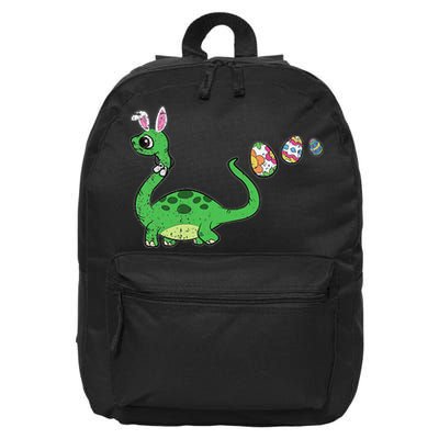 Easter Egg Hunting Brontosaurus Spring 16 in Basic Backpack