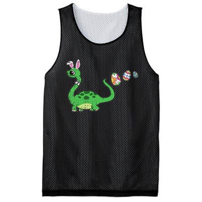 Easter Egg Hunting Brontosaurus Spring Mesh Reversible Basketball Jersey Tank