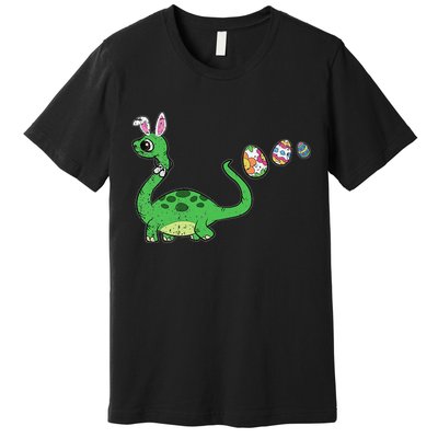 Easter Egg Hunting Brontosaurus Spring Premium T-Shirt