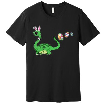 Easter Egg Hunting Brontosaurus Spring Premium T-Shirt