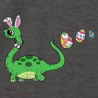 Easter Egg Hunting Brontosaurus Spring Vector Backpack