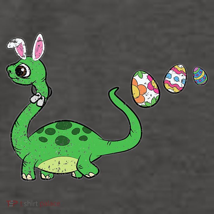Easter Egg Hunting Brontosaurus Spring Vector Backpack
