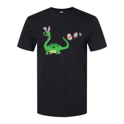 Easter Egg Hunting Brontosaurus Spring Softstyle® CVC T-Shirt