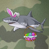Easter Egg Hunt Shark Legacy Tie Dye Trucker Hat
