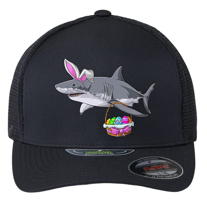 Easter Egg Hunt Shark Flexfit Unipanel Trucker Cap