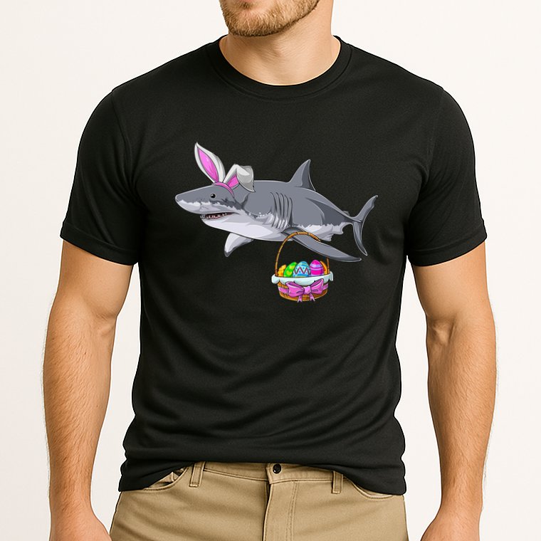 Easter Egg Hunt Shark Performance Shirt