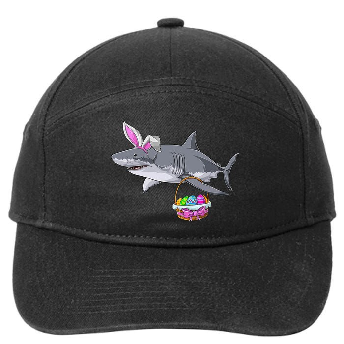 Easter Egg Hunt Shark 7-Panel Snapback Hat