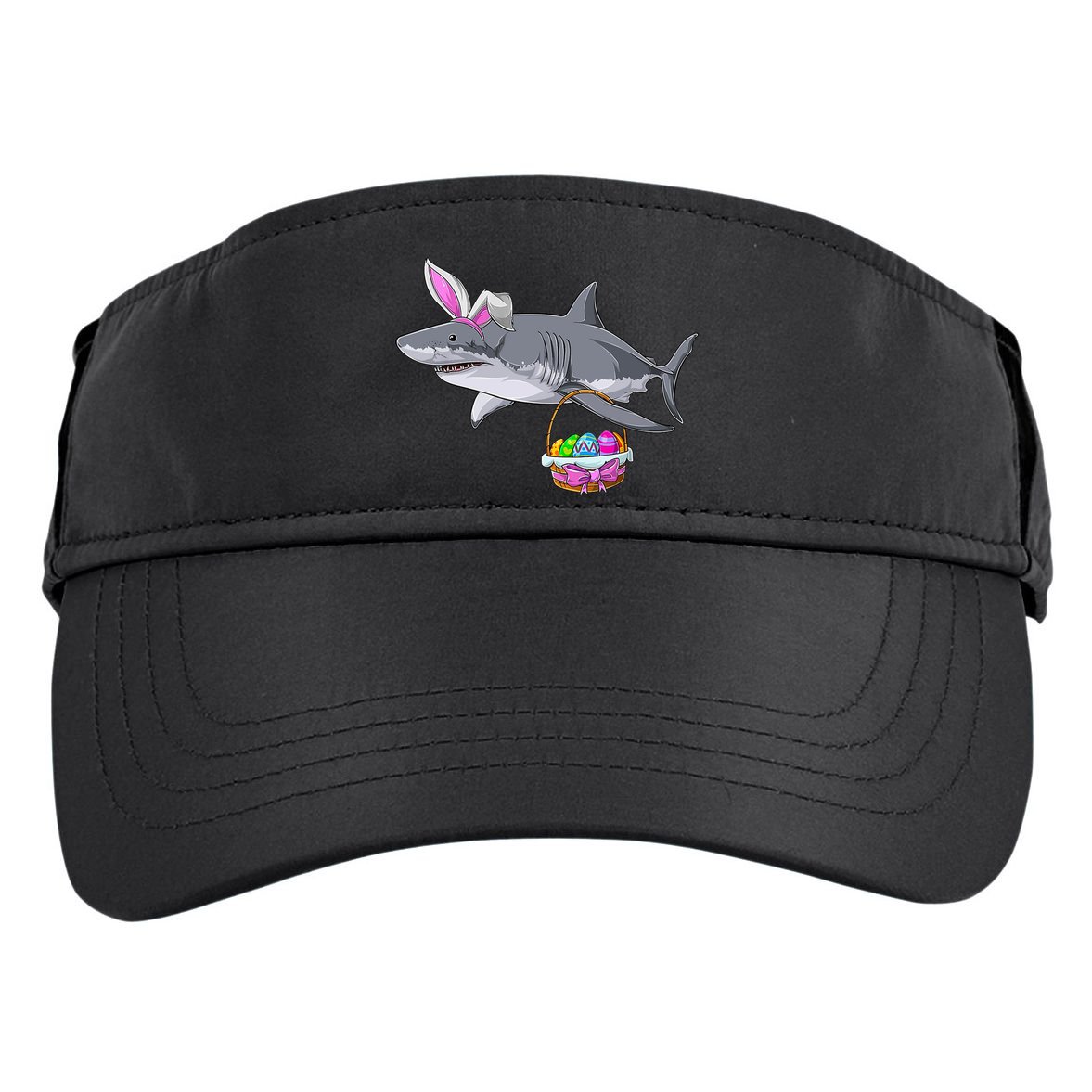 Easter Egg Hunt Shark Adult Drive Performance Visor