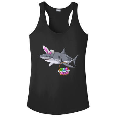 Easter Egg Hunt Shark Ladies PosiCharge Competitor Racerback Tank