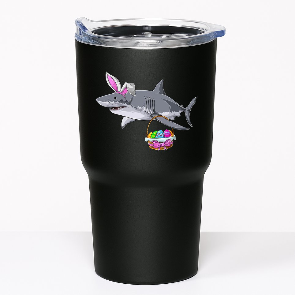 Easter Egg Hunt Shark Tumbler