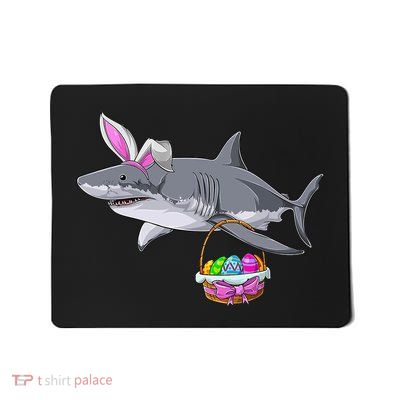 Easter Egg Hunt Shark Mousepad