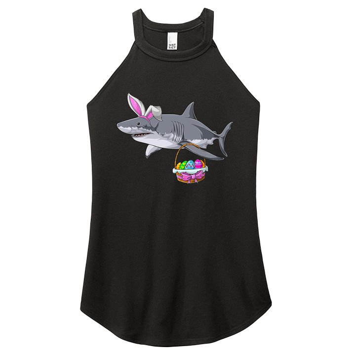 Easter Egg Hunt Shark Women's Perfect Tri Rocker Tank