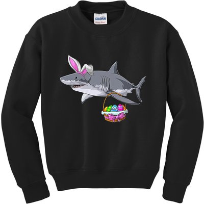 Easter Egg Hunt Shark Kids Sweatshirt