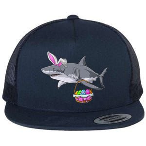 Easter Egg Hunt Shark Flat Bill Trucker Hat