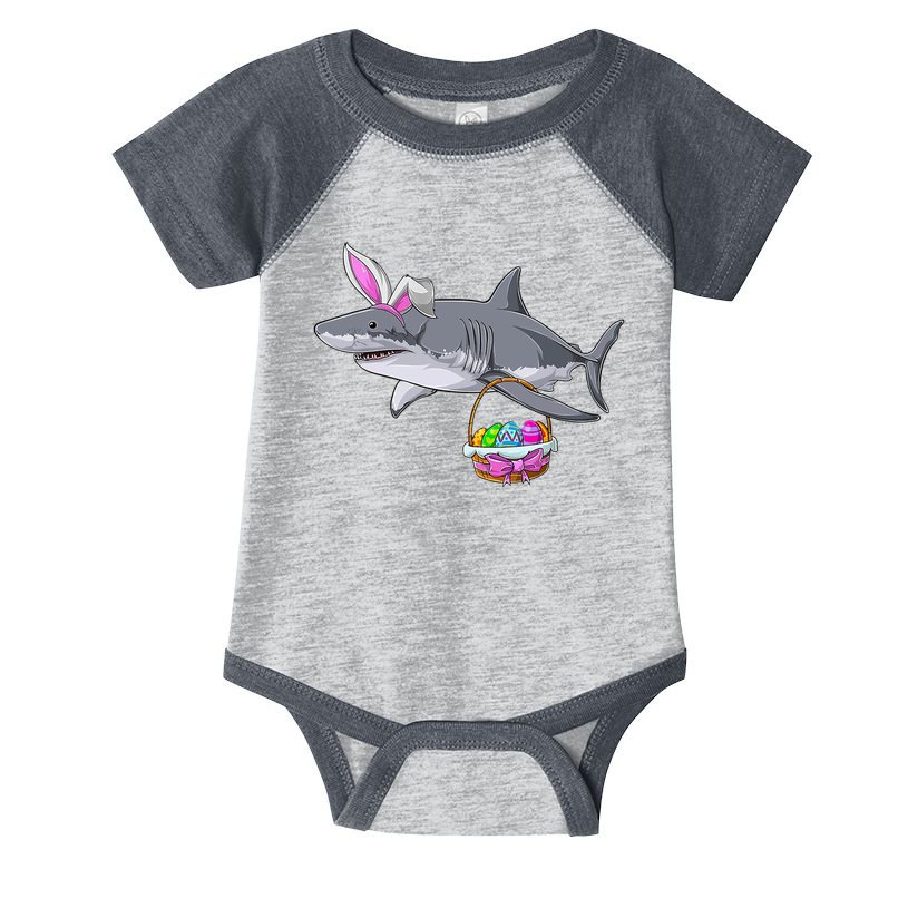 Easter Egg Hunt Shark Infant Baby Jersey Bodysuit