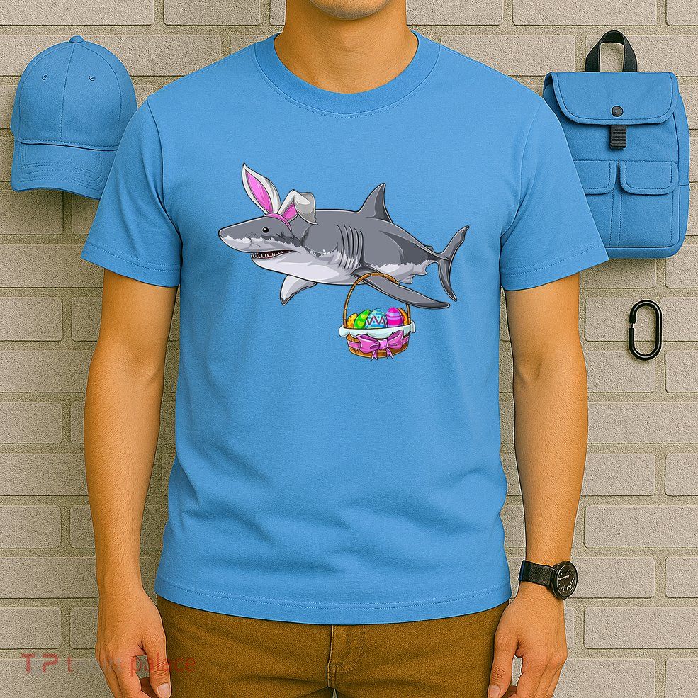 Easter Egg Hunt Shark T-Shirt
