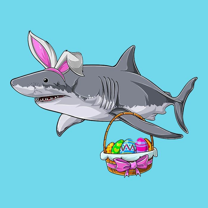 Easter Egg Hunt Shark Magnet