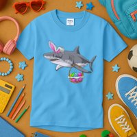Easter Egg Hunt Shark Kids T-Shirt