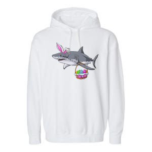 Easter Egg Hunt Shark Garment-Dyed Fleece Hoodie