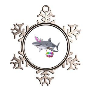 Easter Egg Hunt Shark Metallic Star Ornament