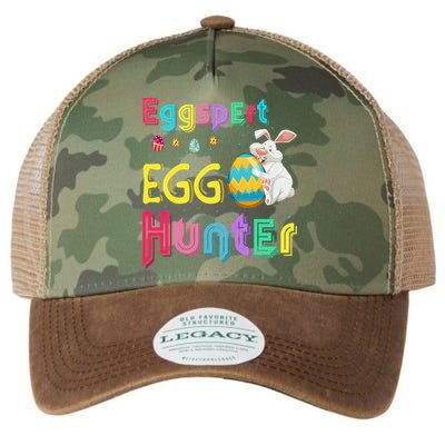 Eggspert Egg Hunter Cool Easter Bunny Hunting Eggs Legacy Tie Dye Trucker Hat
