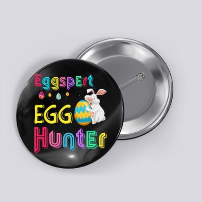 Eggspert Egg Hunter Cool Easter Bunny Hunting Eggs Button