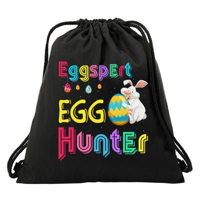 Eggspert Egg Hunter Cool Easter Bunny Hunting Eggs Drawstring Bag