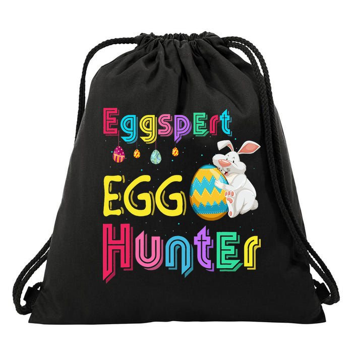 Eggspert Egg Hunter Cool Easter Bunny Hunting Eggs Drawstring Bag