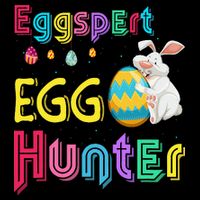 Eggspert Egg Hunter Cool Easter Bunny Hunting Eggs Drawstring Bag
