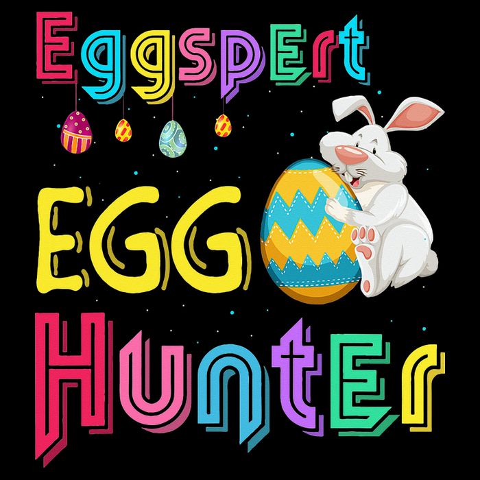 Eggspert Egg Hunter Cool Easter Bunny Hunting Eggs Drawstring Bag