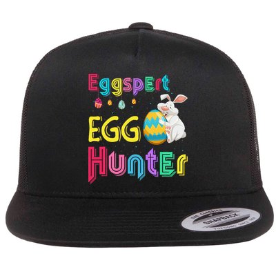Eggspert Egg Hunter Cool Easter Bunny Hunting Eggs Flatbill Hat